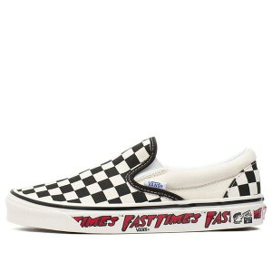 Vans �o���Y �����Y �X�j�[�J�[ �yVans Fast Times x Classic Slip-On 98 DX 'Anaheim Factory' VN0A3JEXWVP�z �T�C�Y US_M_3.5
