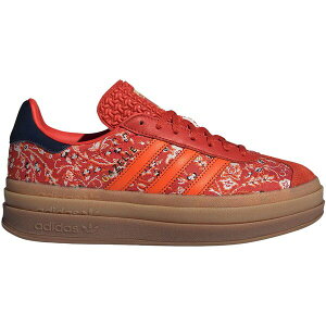 adidas �A�f�B�_�X ���f�B�[�X �X�j�[�J�[ �yadidas Gazelle Bold Preloved Red (Women's)�z �T�C�Y US_6.5(23.5cm) Preloved Red/Orange/Night Indigo