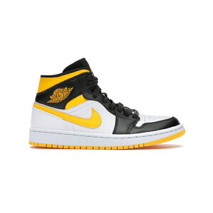 Jordan �W���[�_�� ���f�B�[�X �X�j�[�J�[ �yJordan 1 Mid Laser Orange Black (Women's)�z �T�C�Y US_7(24.0cm) White/Laser Orange-Black