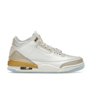 Jordan �W���[�_�� ���f�B�[�X �X�j�[�J�[ �yJordan 3 Retro Champagne and Oysters (Women's)�z �T�C�Y US_W_10.5 Sail/Team Gold/Pale Ivory/Metallic Gold/Ice