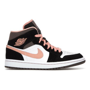 Jordan �W���[�_�� ���f�B�[�X �X�j�[�J�[ �yJordan 1 Mid Peach Mocha (Women's)�z �T�C�Y US_6(23.0cm) White/Apricot/Agate/Black