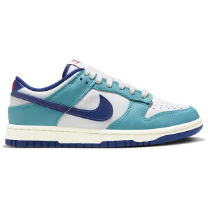Nike �i�C�L ���f�B�[�X �X�j�[�J�[ �yNike Dunk Low Teal Nebula Deep Royal (Women's)�z �T�C�Y US_6(23.0cm) White/Teal Nebula-Sail-Deep Royal Blue-Mystic Red