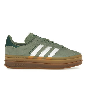 adidas �A�f�B�_�X ���f�B�[�X �X�j�[�J�[ �yadidas Gazelle Bold Silver Green Gum (Womens)�z �T�C�Y US_7(24.0cm) Silver Green/Cloud White/Collegiate Green