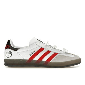 adidas �A�f�B�_�X ���f�B�[�X �X�j�[�J�[ �yadidas Gazelle Indoor Hello Kitty (Women's)�z �T�C�Y US_8.5(25.5cm) Cloud White/Red/Core Black