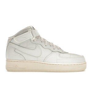 Nike �i�C�L ���f�B�[�X �X�j�[�J�[ �yNike Air Force 1 Mid '07 Summit White Canvas (Women's)�z �T�C�Y US_8(25.0cm) Summit White/Summit White-Pearl White-Black-Summit White