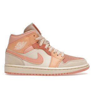 Jordan �W���[�_�� ���f�B�[�X �X�j�[�J�[ �yJordan 1 Mid Apricot Orange (Women's)�z �T�C�Y US_6(23.0cm) Atomic Orange/Apricot Agate-Terra Blush