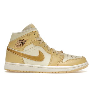 Jordan �W���[�_�� ���f�B�[�X �X�j�[�J�[ �yJordan 1 Mid SE Pale Vanilla Metallic Gold (Women's)�z �T�C�Y US_5.5(22.5cm) Pale Vanilla/Metallic Gold/Coconut Milk/Sail