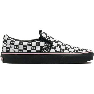 Vans �o���Y ���f�B�[�X �X�j�[�J�[ �yVans Classic Slip-On Lazy Oaf Checkerboard (Women's)�z �T�C�Y US_5(22.0cm) Black/White