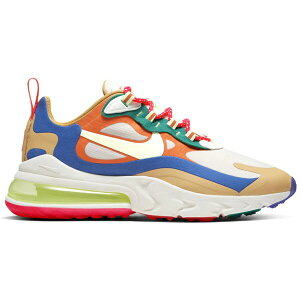 Nike �i�C�L ���f�B�[�X �X�j�[�J�[ �yNike Air Max 270 React Multi Color (Women's)�z �T�C�Y US_5.5(22.5cm) Desert Sand/Barely Volt/Sail/Game Royal