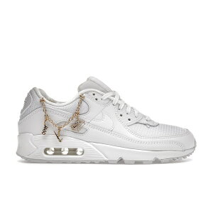 Nike �i�C�L ���f�B�[�X �X�j�[�J�[ �yNike Air Max 90 Premium Lucky Charms (Women's)�z �T�C�Y US_W_10.5 White/Metallic Gold/White
