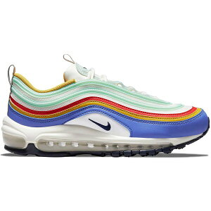Nike �i�C�L ���f�B�[�X �X�j�[�J�[ �yNike Air Max 97 Sapphire Pistachio Frost Obsidian (Women's)�z �T�C�Y US_8(25.0cm) Summit White/Sapphire/Pistachio Frost/Obsidian