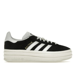 adidas �A�f�B�_�X ���f�B�[�X �X�j�[�J�[ �yadidas Gazelle Bold Core Black White (Women's)�z �T�C�Y US_W_10.5 Core Black/Footwear White/Core White