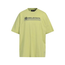 【送料無料】 ベルスタッフ メンズ Tシャツ トップス T-shirts Acid green