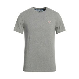 【送料無料】 ゲス メンズ Tシャツ トップス T-shirts Light grey