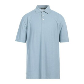 【送料無料】 ザノーネ メンズ ポロシャツ トップス Polo shirts Light blue