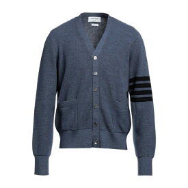 【送料無料】 トムブラウン メンズ カーディガン アウター Cardigans Slate blue