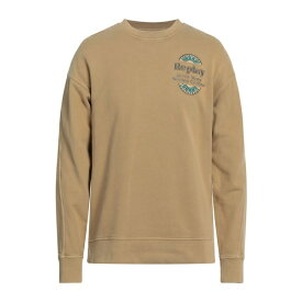 【送料無料】 リプレイ メンズ パーカー・スウェットシャツ アウター Sweatshirts Mustard