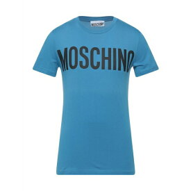 【送料無料】 モスキーノ メンズ Tシャツ トップス T-shirts Slate blue