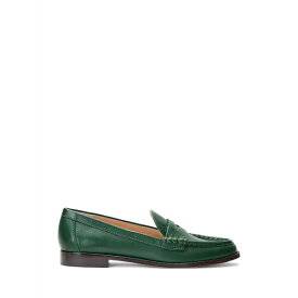 【送料無料】 ラルフローレン レディース スリッポン・ローファー シューズ WYNNIE NAPPA LEATHER LOAFER Emerald green