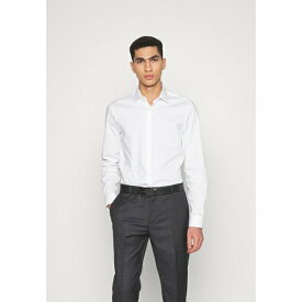 カルバンクライン メンズ シャツ トップス POPLIN STRETCH - Formal shirt - white