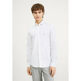 カルバンクライン メンズ シャツ トップス POPLIN SLIM SHIRT - Formal shirt - bright white