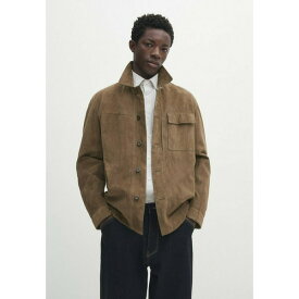 マッシモ ドゥッティ メンズ サンダル シューズ WITH CHEST POCKET - Leather jacket - brown