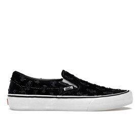 Vans バンズ メンズ スニーカー 【Vans Slip-On】 サイズ US_9.5(27.5cm) Supreme Hole Punch Denim Black