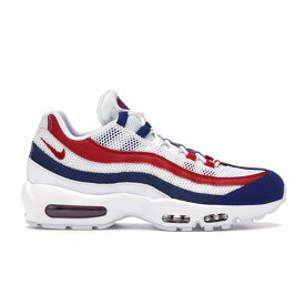 Nike ナイキ メンズ スニーカー 【Nike Air Max 95】 サイズ US_8.5(26.5cm) White Deep Royal Blue Gym Red