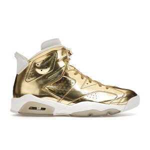 Jordan �W���[�_�� �����Y �X�j�[�J�[ �yJordan 6 Retro Pinnacle Metallic Gold�z �T�C�Y US_11(29.0cm) Metallic Gold/White