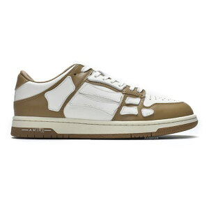 AMIRI �A�~�� �����Y �X�j�[�J�[ �yAMIRI Skel Top Low White Brown�z �T�C�Y US_9(27.0cm) White/Brown