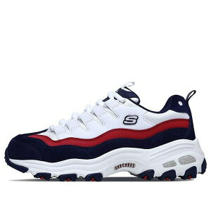 Skechers XPb`[Y fB[X Xj[J[ White/Blue y(WMNS) Skechers D'Lites 1.0 Low-top Clunky Shoes White/Blue 13141-WNVRz TCY US_6(23.0cm)