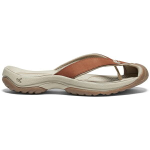 Keen �L�[�� ���f�B�[�X �X�j�[�J�[ �yKeen Waimea Leather Flip Flop Sorrel Horse Plaza Taupe (Women's)�z �T�C�Y US_9(26.0cm) Sorrel Horse/Plaza Taupe