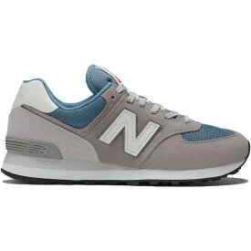 New Balance ニューバランス メンズ スニーカー 【New Balance 574】 サイズ US_6.5(24.5cm) Grey Navy White Leather