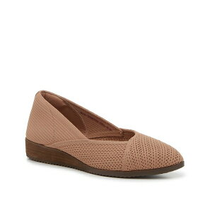 XPb`[Y fB[X T_ V[Y Cleo Wedge Slip-On Tan