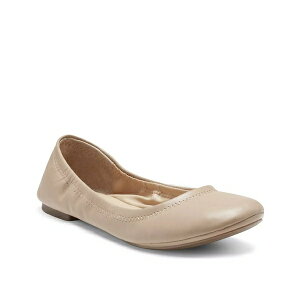 bL[uh fB[X T_ V[Y Emmie Ballet Flat Beige Leather