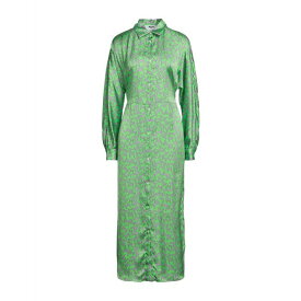 【送料無料】 エムエスジイエム レディース ワンピース トップス Maxi dresses Acid green