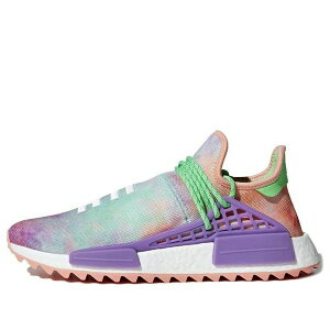 adidas �A�f�B�_�X �����Y �X�j�[�J�[ �yadidas x Pharrell NMD 'Chalk Coral Flash Green-Lab Purple' AC7034�z �T�C�Y US_5.5(23.5cm)