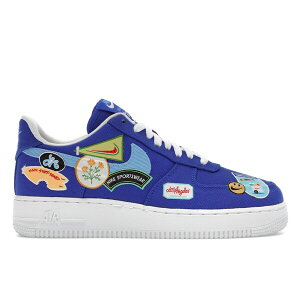 Nike �i�C�L ���f�B�[�X �X�j�[�J�[ �yNike Air Force 1 Low '07 PRM Los Angeles Patched Up (Women's)�z �T�C�Y US_W_12 Racer Blue/University Blue/White