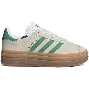 adidas �A�f�B�_�X ���f�B�[�X �X�j�[�J�[ �yadidas Gazelle Bold Off White Preloved Green (Women's)�z �T�C�Y US_5.5(22.5cm) Off White / Preloved Green / Cloud White