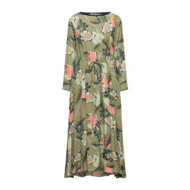 【送料無料】 メゾン ラヴィニアツーラ レディース ワンピース トップス Midi dresses Military green