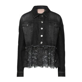 【送料無料】 ツインセット レディース ジャケット＆ブルゾン アウター Denim Outerwear Black