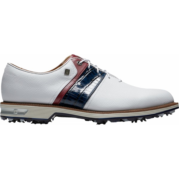 フットジョイ メンズ ゴルフ スポーツ FootJoy Men's DryJoys Premiere Series Packard Golf Shoes (Previous Season Style) White Navy Red