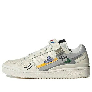 adidas �A�f�B�_�X �����Y �X�j�[�J�[ �yadidas Forum Low Shoes 'Cream White Sail Grey' GX2181�z �T�C�Y US_5(23.0cm)