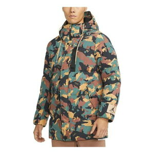 Air Jordan W[_ Y Xj[J[ yAir Jordan Casual Stay Warm Printing hooded down Jacket Camouflage Green DC9680-333z TCY US_M_XXL
