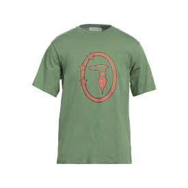 【送料無料】 トラサルディ メンズ Tシャツ トップス T-shirts Military green