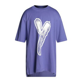 【送料無料】 ワイスリー メンズ Tシャツ トップス T-shirts Purple