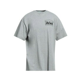 【送料無料】 アリーズ メンズ Tシャツ トップス T-shirts Light grey