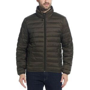 EFU[v[t Y WPbgu] AE^[ Men's Packable Neck Pillow Zip-Front Quilted Jacket Olive