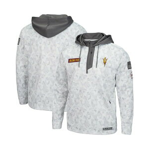 RVA Y p[J[EXEFbgVc AE^[ Men's Arctic Camo Arizona State Sun Devils OHT Military-Inspired Appreciation Quarter-Zip Hoodie Arctic Camo