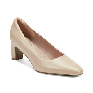���b�N�|�[�g ���f�B�[�X �p���v�X �V���[�Y Women's Merida Block Heel Pumps Light Natural Leather